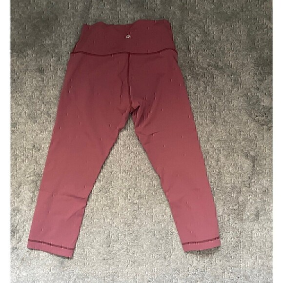 Lululemon Wunder Under Crop (High-Rise) *Full-On Luxtreme 21" Misty Merlot Nwot - Picture 3 of 5